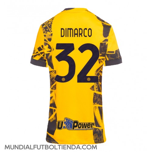 Camiseta Inter Milan Federico Dimarco #32 Tercera Equipación Replica 2024-25 para mujer mangas cortas